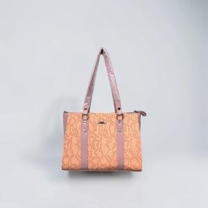 Leather Finish Textured Tote Bag for Woman